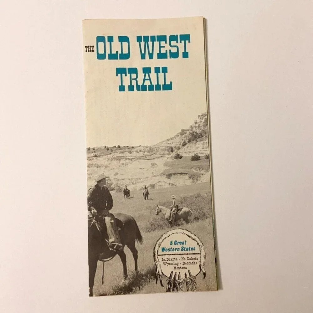 Vintage The Old West Trail 5 Great Western States Travel Brochure United States